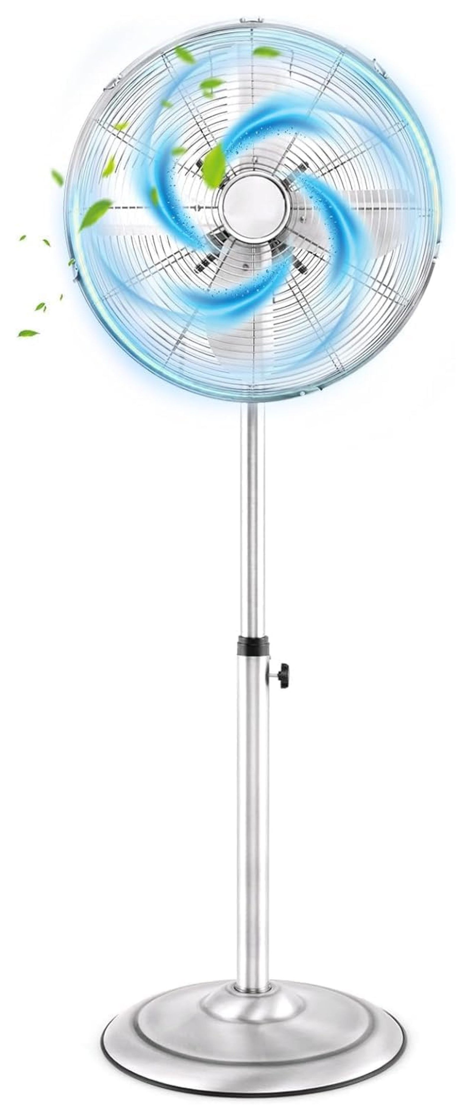 Pedestal Fan, 16’’ Oscillating Fan with 3 Speed, Wide Spead, Adjustable