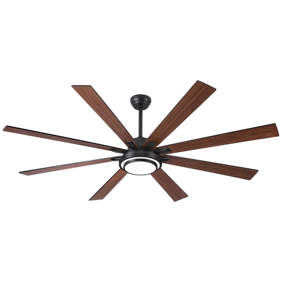 Pedestal Fan, 72" Integrated LED Matte Black Large Smart Ceiling Fan with Remote Control, Black Tower Fan,Metal Desk Fan, Electrical Appliances Fans