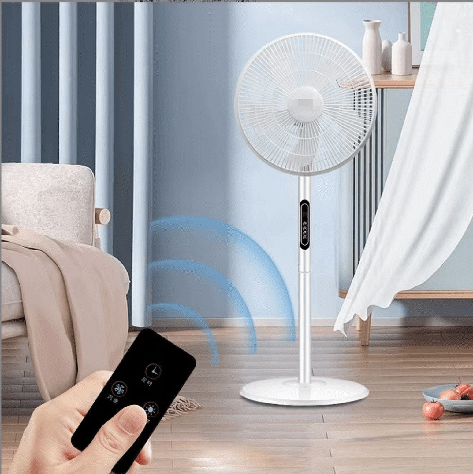Pedestal Fan, Oscillating Dual Blade Standing Pedestal Fan with Remote