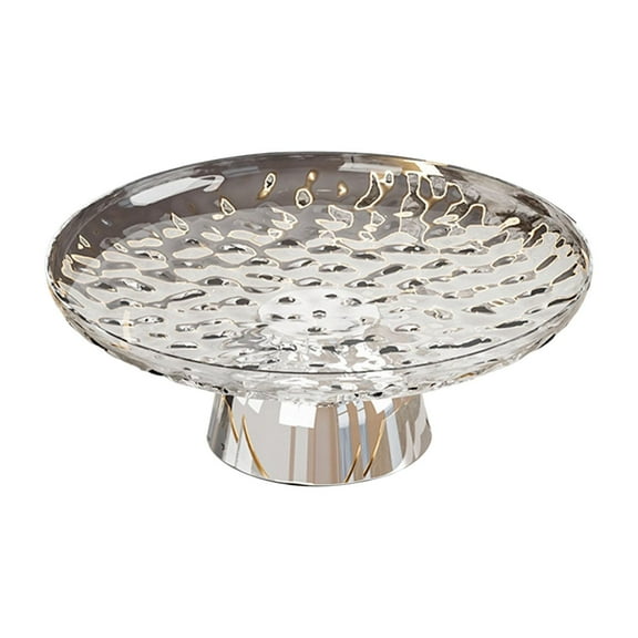 Pedestal Fruit Bowl Footed Fruit Bowl Multifunctional Vegetable Holder Transparent PET Material for Family Gatherings