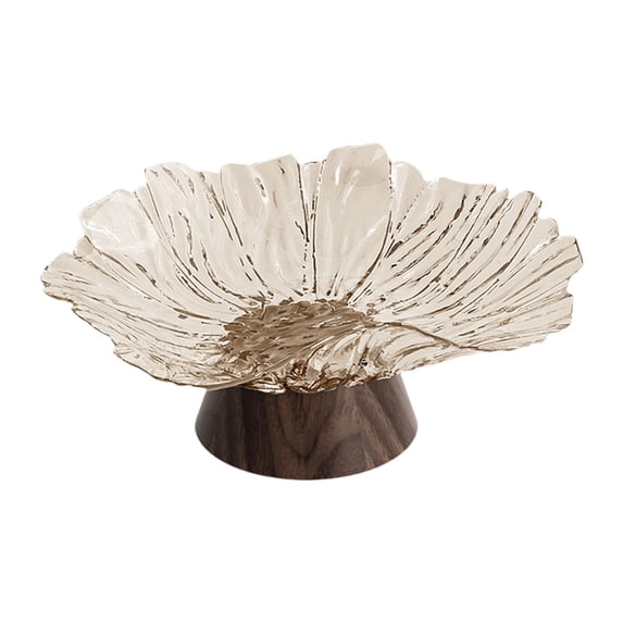 Pedestal Fruit Bowl Footed Fruit Tray Decorative Centerpiece PET Material for Modern Kitchen Table
