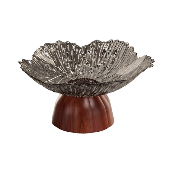 Pedestal Fruit Bowl Fruit Plate Multipurpose Food Snack Storage Tray, Snack Holder for Kitchen Countertop, for Living Room Dining Table Centerpiece Use