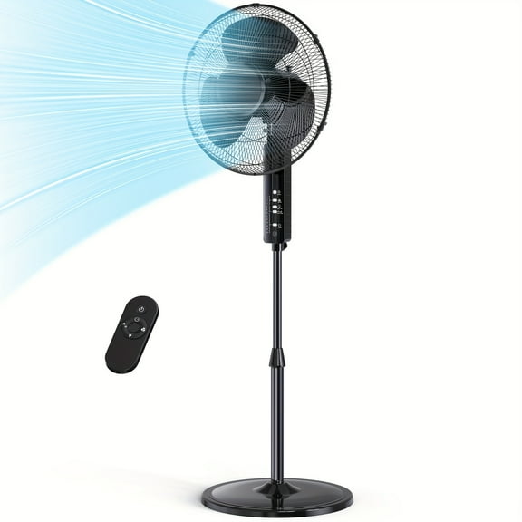 Pedestal Oscillating Fan With Remote Control