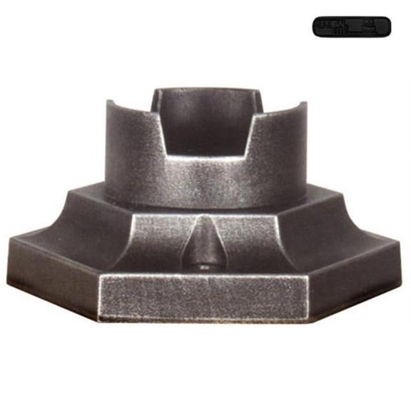 Pedestal Post Base-Black