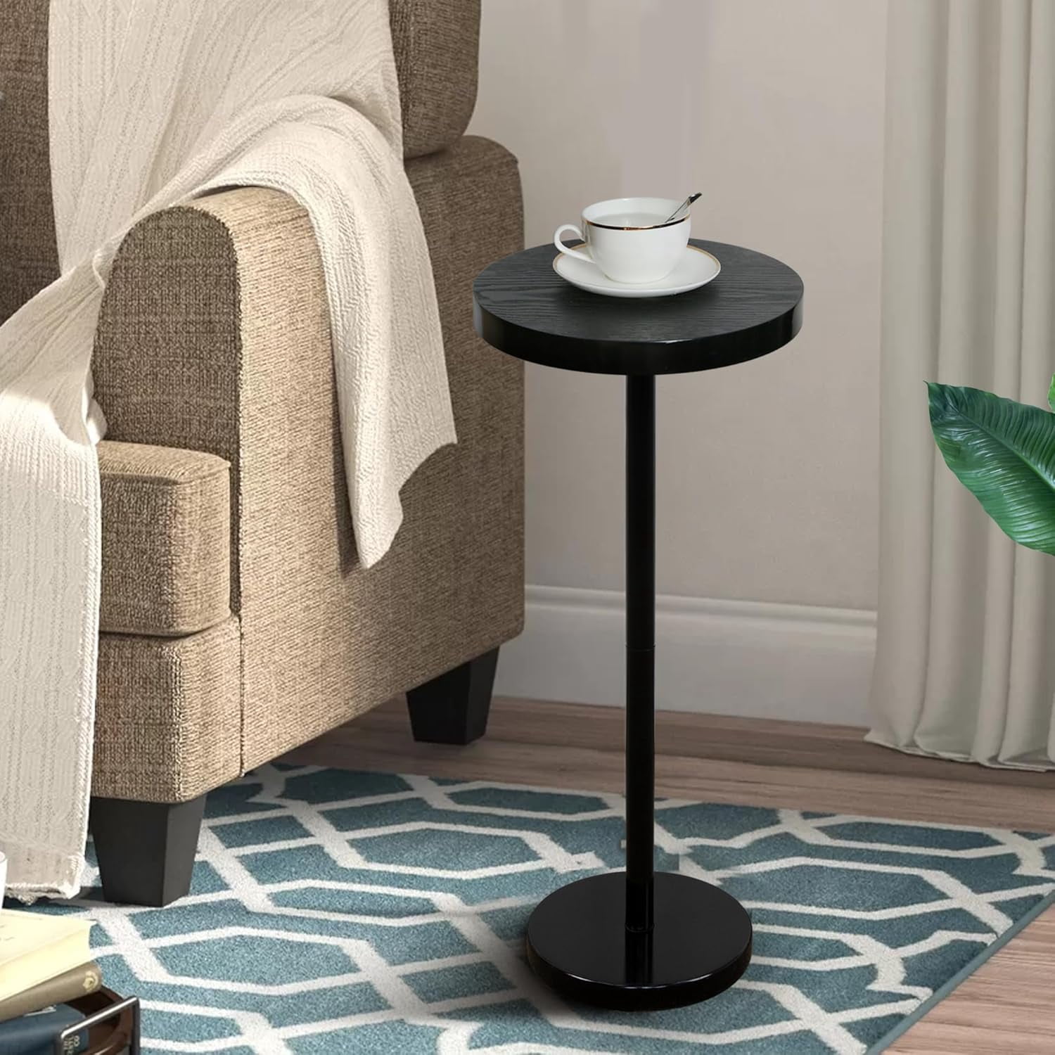 Pedestal Side Table, Drink Table, Small End Table, Martini Table for ...