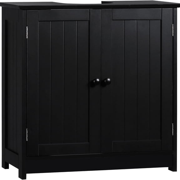 Pedestal Sink Bathroom Vanity Cabinet | Provides Enclosed Storage for Toiletries | MDF Construction for Durability | Meets Various Bathroom Storage Needs