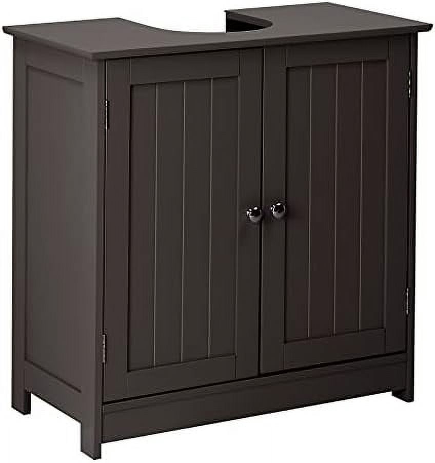 Pedestal Under Sink Storage Bathroom Vanity with 2 Doors Traditional ...