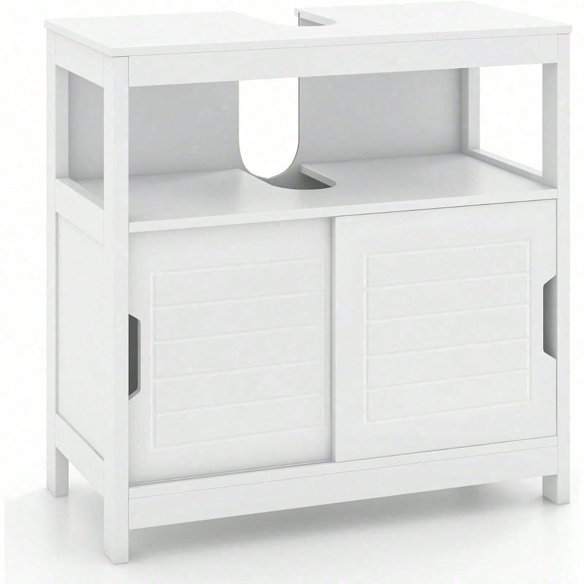Pedestal Sink Storage Cabinet - Bathroom Vanity Without Vessel Sink ...