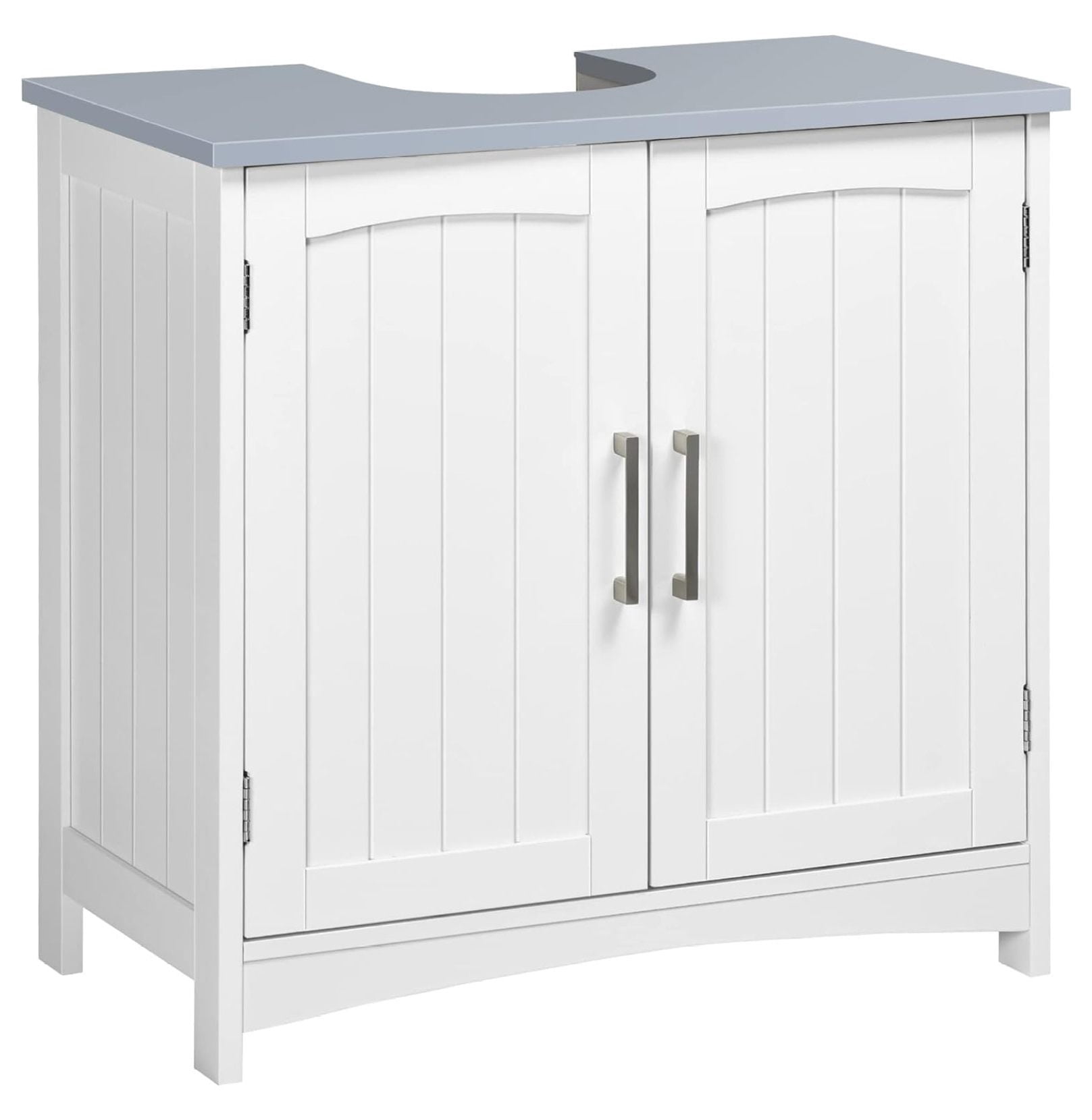 Pedestal Sink Storage Cabinet, Under Sink Cabinet with Double Doors ...