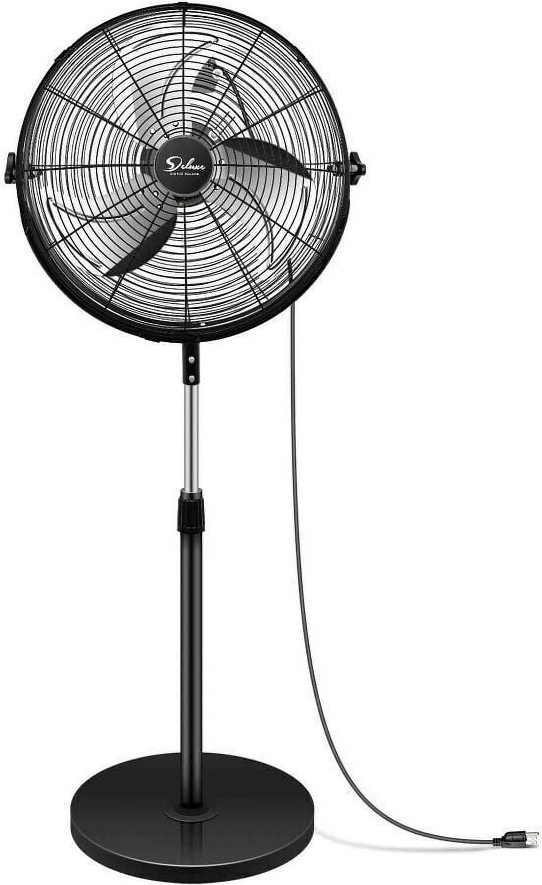 Pedestal Stand Fan High Speed Heavy Duty Metal For Industrial 20in