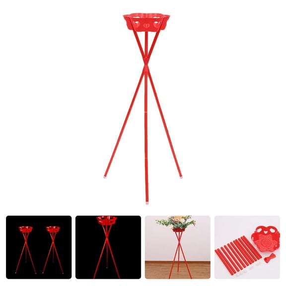 Pedestal Stand for Parties, Tripod Wedding Flower Stand, 46inch Floral Plant Stand with Heart Pattern