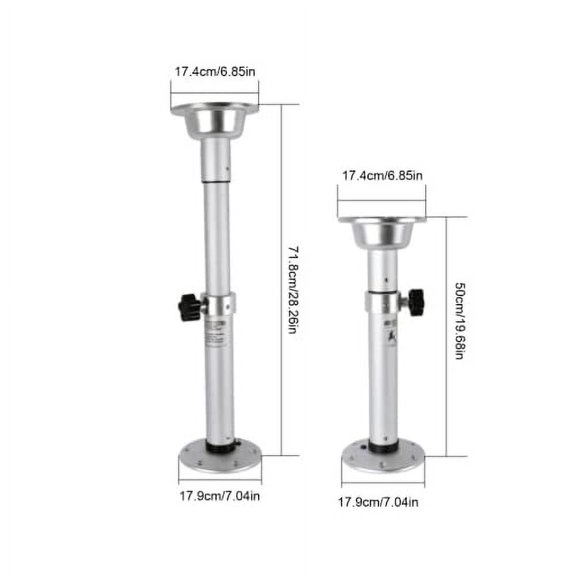 Pedestal Table Base, Adjustable Table Pedestal Detachable Table Base Stand Leg Base Mount Frame 19.68-28.26 inch Pedestal Stand for RV Caravan Marine Boat Yacht