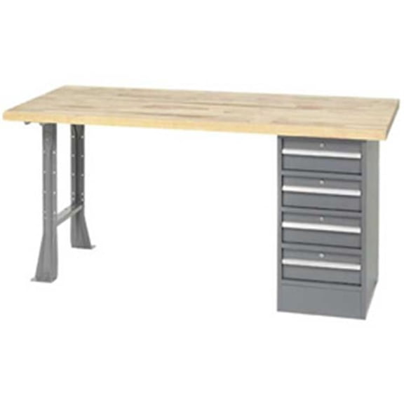Pedestal Workbench - Gray