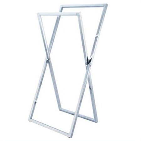 Pedestal X Style Iron Construction Towel Rack