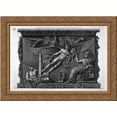 thumbnail image 1 of Pedestal of the same relief (two branches) 24x20 Gold Ornate Wood Framed Canvas Art by Piranesi, Giovanni Battista, 1 of 2