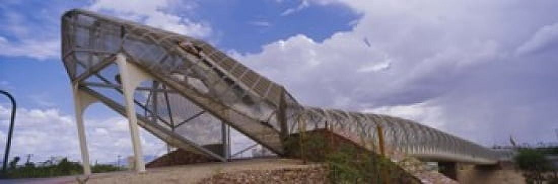 Pedestrian bridge over a river Snake Bridge Tucson Arizona USA Canvas Art - Panoramic Images (18 x 6)