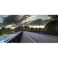 thumbnail image 1 of Pedestrians & A Runner On A Bridge with Clouds Glowing At Sunset - Newcastle Tyne & Wear England Poster Print, 1 of 1
