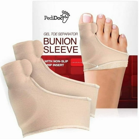 PediDoc Bunion Corrector Bunion Relief Orthopedic Hallux Valgus Splint Gel Toe Separator for Realignment Cushioned Bunion Pad Splint Brace for Men and Women (Small)