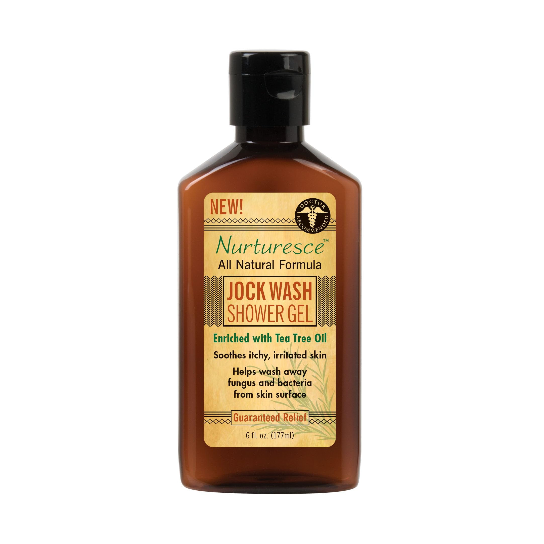 PediFix Nurturesce Jock Wash STF9 Shower Gel, 6 Fluid Ounce Tea Tree