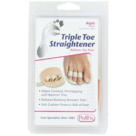 PediFix Podiatrists' Choice Triple Toe Straightener - Right - 2-Pack