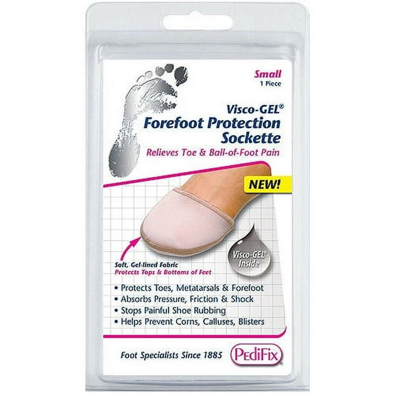 PediFix Visco-GEL Forefoot Protection Sockette, Small