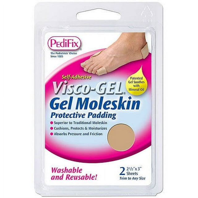 PediFix ViscoGEL Gel Moleskin Protective Padding, 2 count