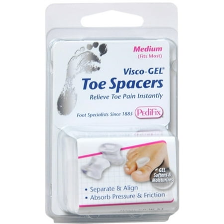 PediFix Visco-Gel Toe Spacers Medium 2 Each (Pack of 2)