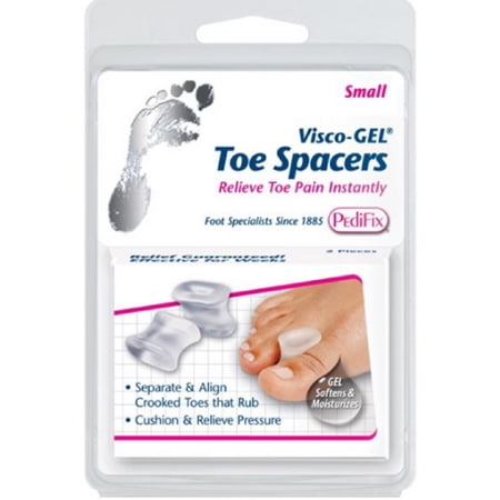 PediFix Visco-Gel Toe Spacers, Small 2 ea (Pack of 3)
