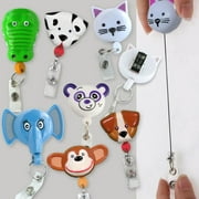 Pedia Pals ID Badge, Animal Shape Badge with Clip, Suitable for Men, Women, Doctors, Nurses, and Kids (1 of Each 5 Styles)