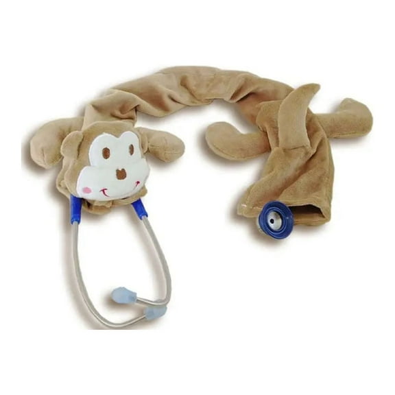 Pedia Pals Stethoscope Cover, Monkey Plush Style Cover Fits standard stethoscopes, Washable Material
