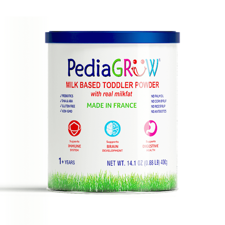 PediaGROW Toddler Nutritional Milk Formula, Made in France, Grass 