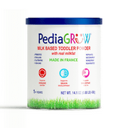 PediaGROW Toddler Nutritional Milk Formula, Made in France, Grass-Fed Milk with DHA & Iron, Non-GMO, Clean Label Certified - 14.1 oz