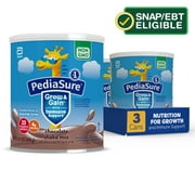 PediaSure Grow & Gain Shake Mix Powder, Chocolate, 14.1-oz Can, 3 Cans