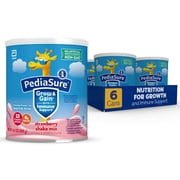 PediaSure Grow & Gain Shake Mix Powder, Strawberry, 14.1 oz Can, 48 Servings