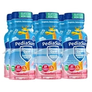 PediaSure Grow & Gain with Immune Support, 7g Protein, Strawberry, 8-fl-oz Bottle, Pack of 6
