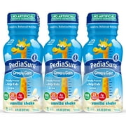PediaSure Grow & Gain with Immune Support, Kids Protein Shake, 7g Protein, Vanilla 8-fl-oz Bottle, 6 Count