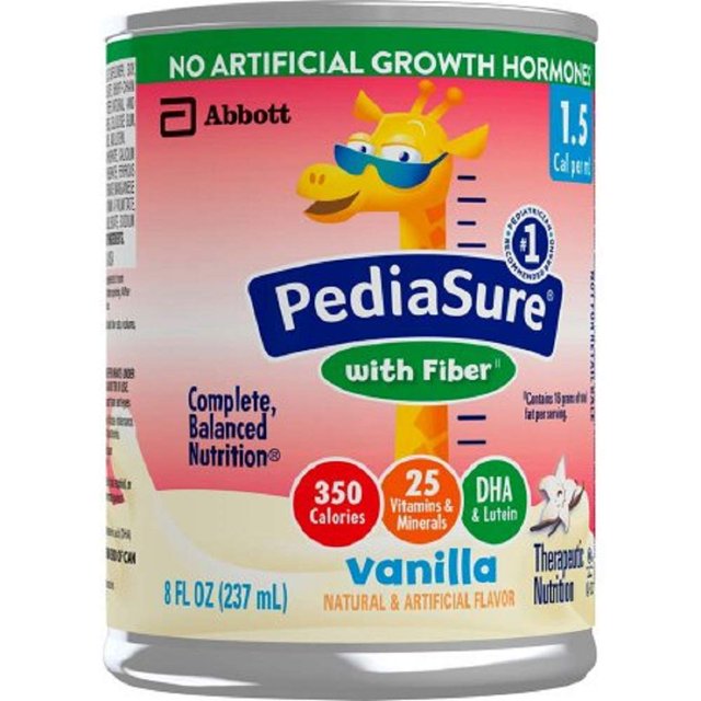 PediaSure Pediatric Ready to Use Oral Supplement with Fiber Vanilla Can