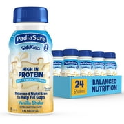 PediaSure SideKicks, 24 Shakes, Kids Protein Shake to Help Kids Grow, Vanilla, 8 fl oz