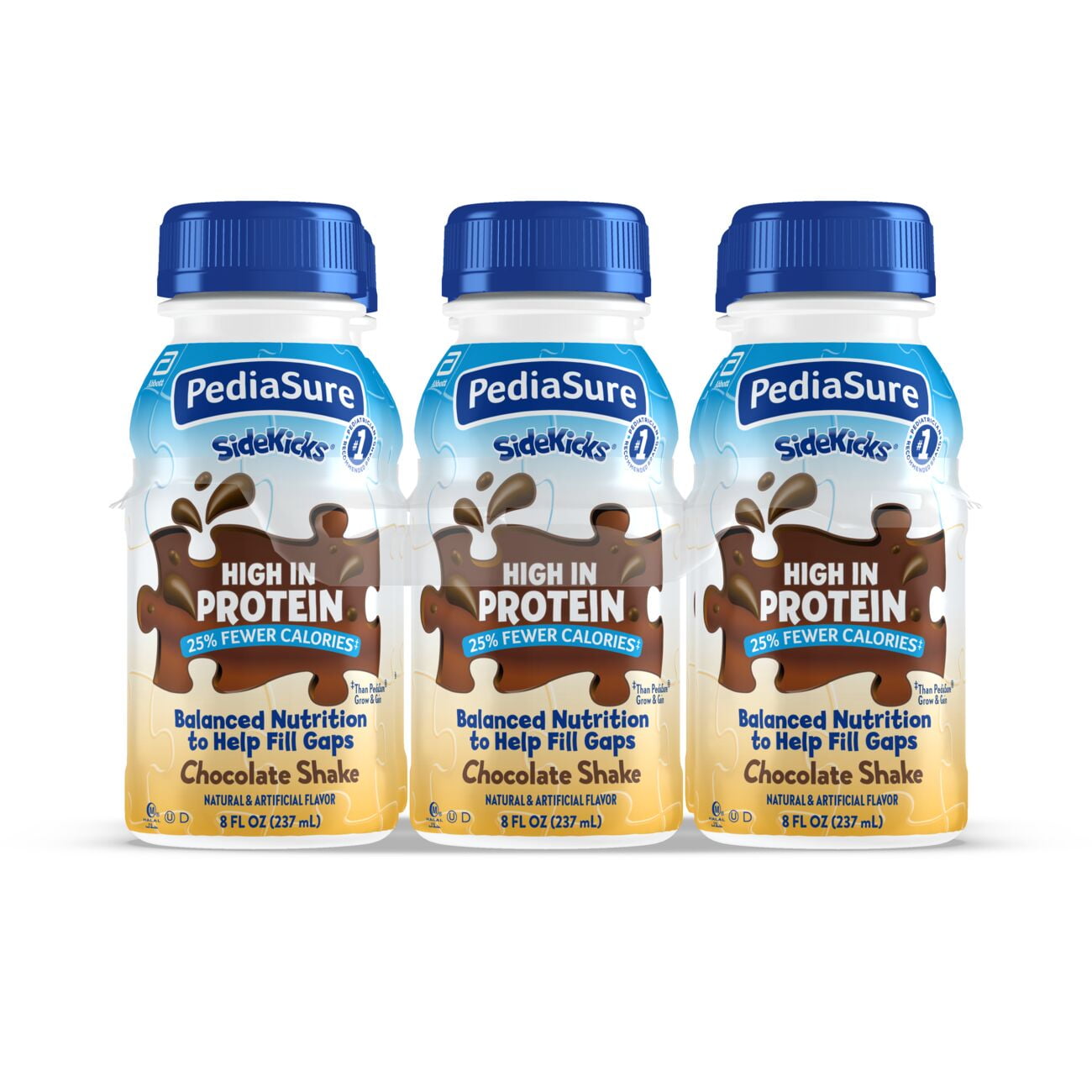 PediaSure Sidekicks Nutrition Shake, Chocolate - 6 pack, 8 fl oz bottles
