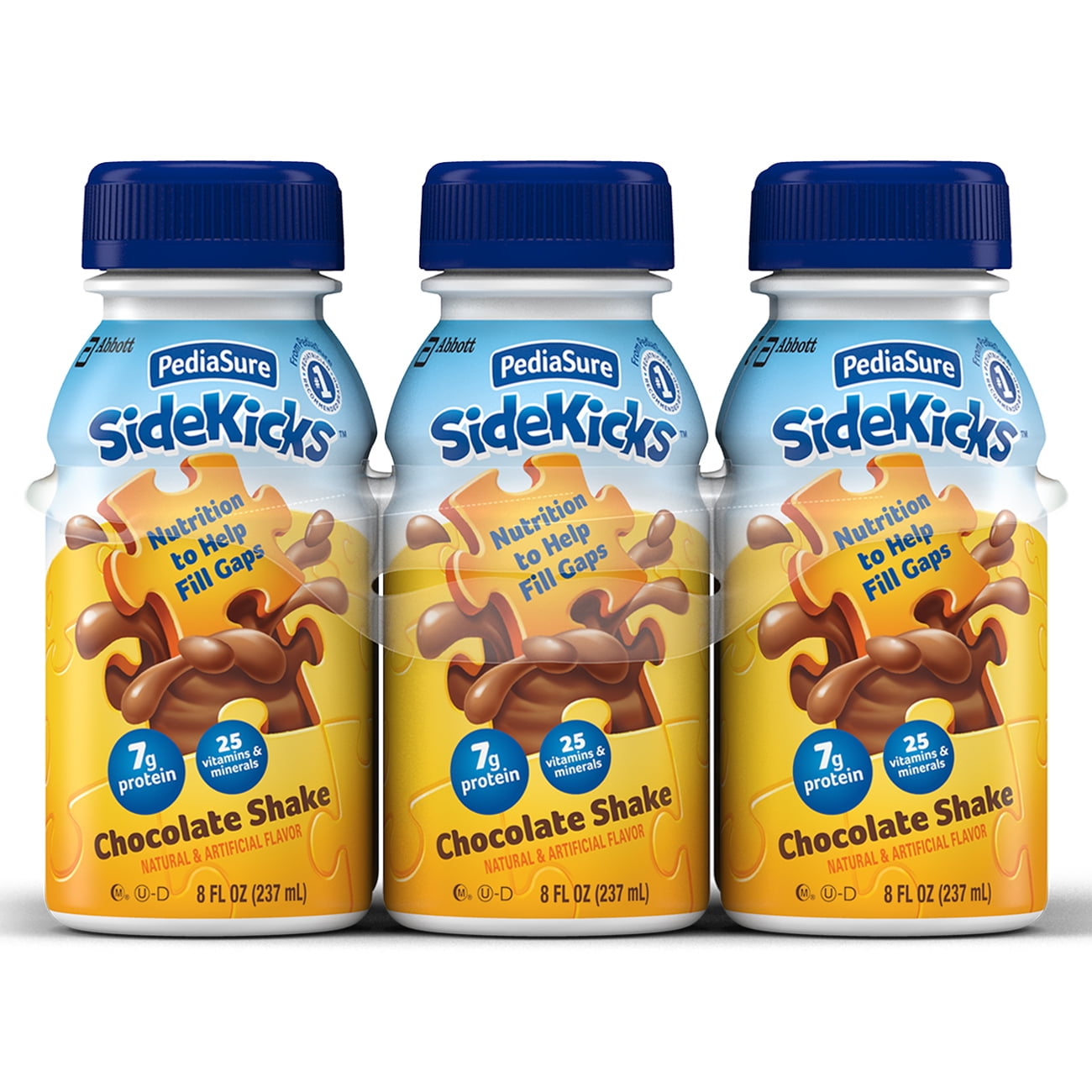PediaSure Sidekicks Nutrition Shake, Chocolate - 6 pack, 8 fl oz bottles