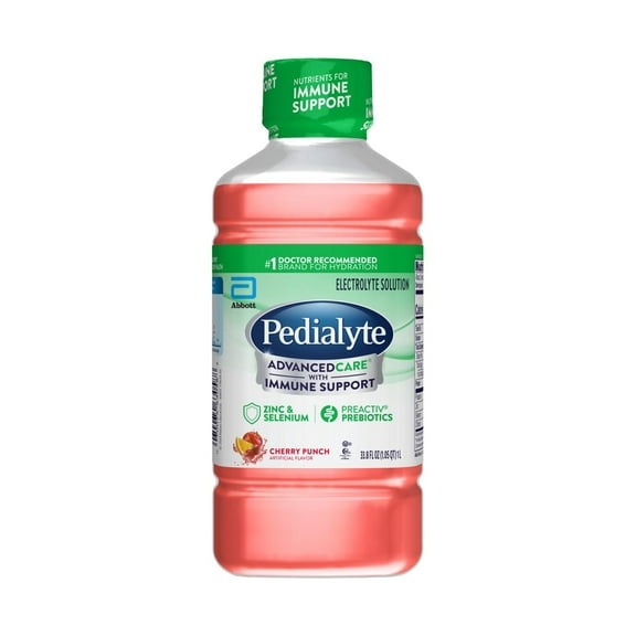 Pedialyte AdvancedCare Electrolyte Drink, Cherry Punch, 1 Liter