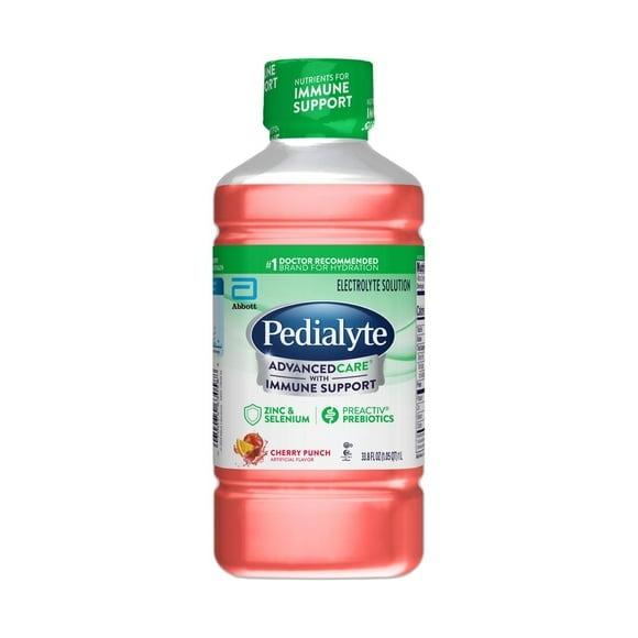 Pedialyte AdvancedCare Electrolyte Solution, Cherry Punch, 1 Liter