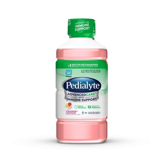 Pedialyte AdvancedCare Electrolyte Drink, Strawberry Lemonade, 1 Liter