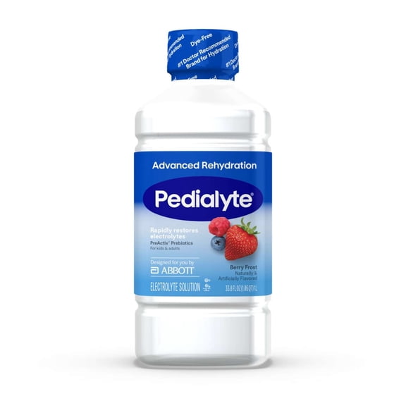 Pedialyte Advanced Rehydration Electrolyte Drink, Berry Frost, 1 Liter