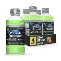 Pedialyte AdvancedCare Plus Electrolyte Drink, Kiwi Berry Mist, 1 Liter, Pack of 4