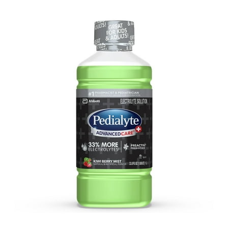 Pedialyte AdvancedCare Plus Electrolyte Drink, Kiwi Berry Mist, 1 Liter