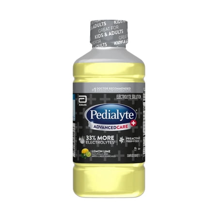 PEDIALYTE ADVANCEDCARE PLUS ELECTROLYTE DRINK, LEMON LIME, 1...