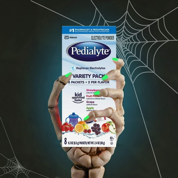 Pedialyte Electrolyte Powder, Electrolyte Drink, Variety Pack, Powder Sticks, 0.3 oz, 8 Count