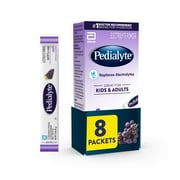 Pedialyte Electrolyte Powder Packets, Grape, 8 Count