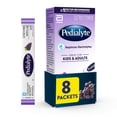 thumbnail image 1 of Pedialyte Electrolyte Powder, Grape, 8 Powder Packets, 1 of 16